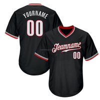 Maillots de baseball d'été personnalisés brodés de haute qualité, respirants, antibactériens, à la mode, entièrement imprimés par sublimation, grandes tailles