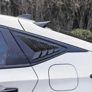 Ailerons de fenêtre arrière pour Honda Civic 11ème génération berline 2022-2024, style racing, volets triangulaires en verre - Product Image 4