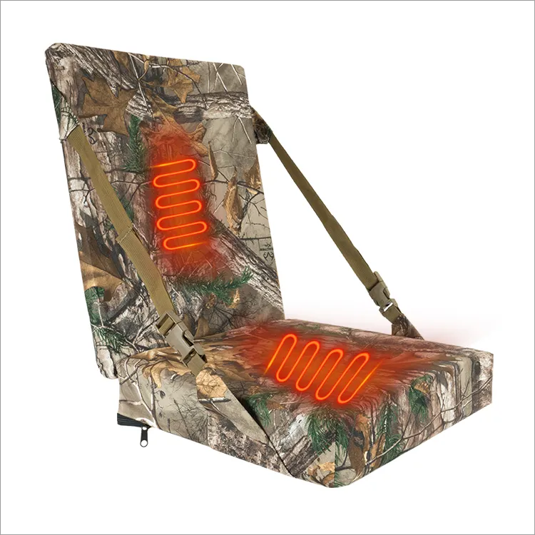 Bantal penghangat untuk kursi luar ruangan, bantal kursi berburu pemanas dengan isian busa yang nyaman