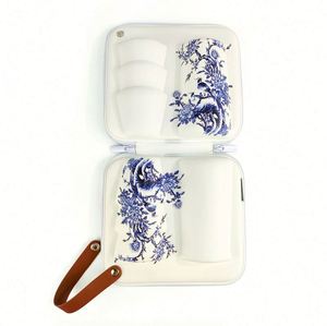 Sac de rangement pour service à thé en EVA de qualité supérieure avec poignées, étanche, pour voyage/maison/extérieur, compartiments personnalisés, taille compacte 18,5x17cm - Product Image 5