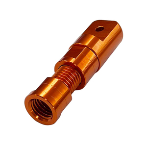 Acoplamiento de Aluminio Anodizado Mecanizado por CNC OEM, Piezas de Torneado de Juntas Mecánicas Industriales Personalizadas - Product Image 3