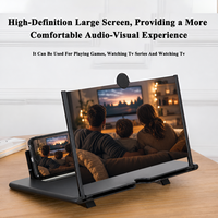 Support de loupe d'écran de téléphone en acrylique personnalisé avec fente pour téléphone, amplificateur d'écran portable pour la protection des yeux, idéal pour regarder des films