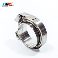 Colliers de serrage pour échappement robustes, colliers de serrage pour tuyau à dégagement rapide de 3,5 pouces, colliers de serrage en forme de V et kits de brides standard de PDM