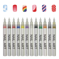 Pointe fine Nail Doodle Art Stylos Point Graffiti Dotting Dessin Peinture Nail Liner Stylo Nail Marker Stylos