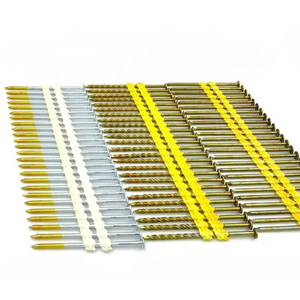 Vástago liso galvanizado, de 21 grados tira de plástico, clavo para enmarcar clavos para madera - Product Image 1