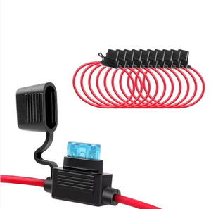 Tiêu chuẩn/trung bình cắm trong Xe Cầu Chì Chủ không thấm nước Inline Blade hộp cầu chì với 20AWG 18AWG 16awg 14awg 12AWG dây và cáp - Product Image 4