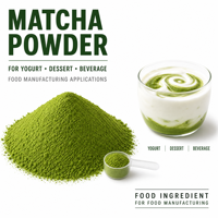 Poudre de matcha pour les applications de fabrication de yaourts, de desserts, de boissons et d'aliments
