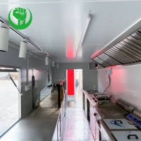 Camion de restauration rapide de remorque de sécurité mobile standard de Californie de 7 pieds 10 pieds 11 pieds pour restaurants hôtels fermes équipement pour légumes