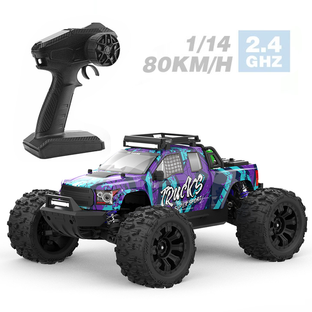 High-Speed Pt14R 1:14 Scale 80Km/H 2.4GHz 4WD Brushless RC Monster Truck Expert 3S Polymer Battery 150M Range Ready-to-Go