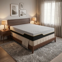 Hybrid-Latex-Gel-Memory-Foam-Taschenfederkernmatratze mit Massage-Soft-Kühlschaum, abnehmbarem Bezug, 20 cm Dicke, 10 Jahre Hotelgarantie
