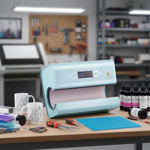<span class=keywords><strong>Presse</strong></span> à chaleur automatique pneumatique pour sublimation de tasses et gobelets Jeyon Laser F300S, nouvelle version 110V/220V - Product Image 3