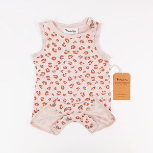 Pinuotu Baby Allover Vest Romper 6-9 <span class=keywords><strong>Meses</strong></span> Leopard Printed Tank Body Suit Bundle Shortie Bubble Onesie <span class=keywords><strong>para</strong></span> niños pequeños - Product Image 1