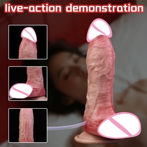 ORALSX 6 Inches Silicone Soft Cock Squirting <b>Dildo</b> Realistic <b>Dildo</b> with Suction Cup Vagina Anal Masturbation Sex Toys for Women - Product Image 6