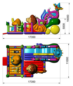 Parque Infantil Inflable Gigante con Temática de Cuentos de Hadas, Castillo Inflable con Tobogán y Laberinto para Niños, Uso Comercial - Product Image 6