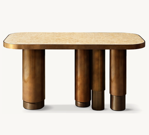 Luxus modernes Design Wohn möbel handgemachte Tropen Onyx rechteckige Büro tische - Product Image 2