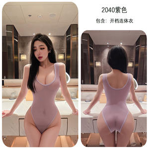 Сексуальное Прозрачное нижнее белье-комбинезон в японском стиле с открытой промежной частью и без раздевания - Product Image 6