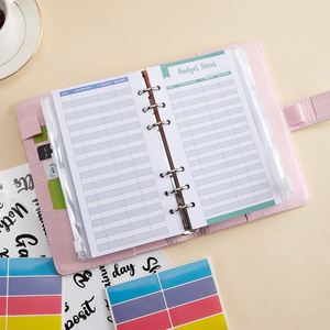 Wholesale Colorful Loose-leaf Office Notebook, Glitter A6 Budget Binder Luxury with Cash <b>Envelopes</b> Budget Binder Planner - Product Image 2