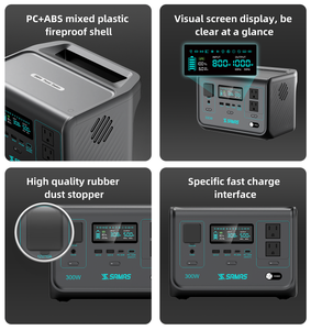 Centrale Électrique Portable N099 LiFePO4 300W avec MPPT, Démarreur de Batterie, Lampe Torche, Port RV, Prise Cigarette et Onde Sinusoïdale Pure pour le Camping - Product Image 4