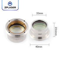 Lentille de collimation et de mise au point ZPLASER D30 F100 avec support pour tête de découpe laser à fibre WSX NC30
