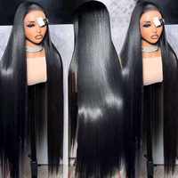 Peluca de Cabello Humano Virgen Vietnamita Liso Natural de Primera Calidad con Encaje Frontal Invisible HD 13x6 para Estilistas