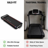 Tapis de marche électrique pliable intelligent avec écran LED 10 km/h pour usage domestique