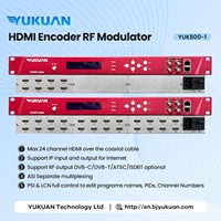 Codificador AV HD MI H.264 de 24 Canales a Modulador ISDBT ATSC DVB-T con Salida RF/IP/ASI de 8 Portadoras