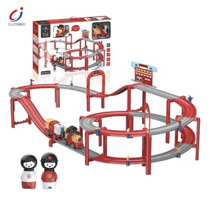 Magnetic Electric Train Rail 255pcs Diy <strong>Building</strong> <strong>Blocks</strong> Rapid Rescue Fire Fighting <strong>Track</strong> Set - Product Image 6