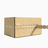 Boîte promotionnelle anti-perte pour produits électroniques en carton ondulé recyclé avec fermeture éclair détachable