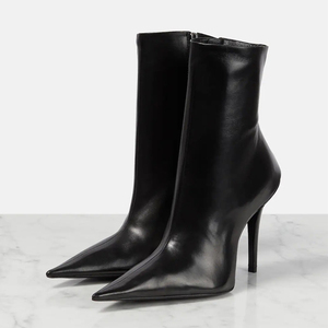 Bottines mi-mollet à talon fin pour femmes, sexy, 2024 - Product Image 1