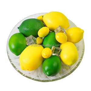 Grand fruit artificiel de citron pour la décoration de la maison et du jardin Plante simulée avec des <span class=keywords><strong>feuilles</strong></span> d'herbe d'arbustes pour les designers d'intérieur - Product Image 1
