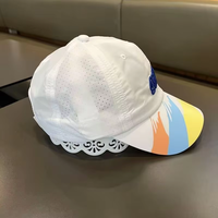 Gorra de Béisbol de 6 Paneles para Niños, Unisex, Estilo Vintage con Puntos, Secado Rápido, Ligera, de Nailon, con Orificios Cortados con Láser, Visera Curva, Bordado Personalizado, Color a Elección