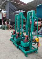 Moteur électrique à haute efficacité à prix compétitif pour une plateforme de forage de puits d'eau profonde de 120 mètres. Petite machine de forage de puits d'eau