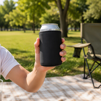 Manchon isotherme personnalisé en néoprène pour canettes avec logo – Support de boisson promotionnel pour fêtes, activités extérieures et cadeaux