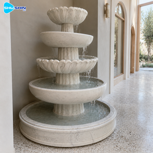 <span class=keywords><strong>Fontaine</strong></span> d'eau à plusieurs niveaux <span class=keywords><strong>en</strong></span> marbre naturel, fabriquée directement <span class=keywords><strong>en</strong></span> usine, sculptée à la main, <span class=keywords><strong>pour</strong></span> la décoration de villas, jardins, hôtels, cours et paysages. - Product Image 1