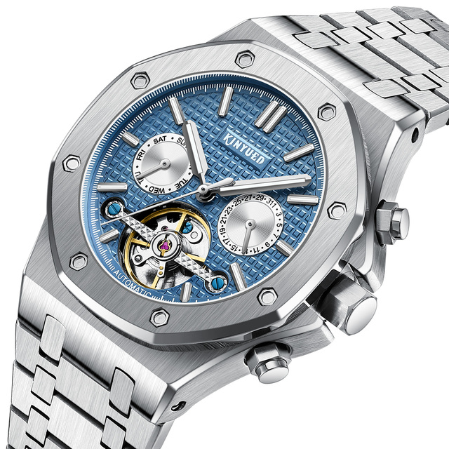 Factory Tourbillon New Model Automatic Waterproof Stainless Wrist Luxury Mens Automatic Mechanical Watches