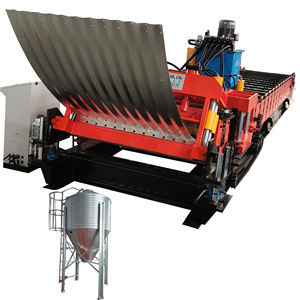 Avustralya Popüler Otomatik Çelik Silo Sac Yapma Makinesi Oluklu Kavisli Panel Tahıl Deposu Granary Rulo Şekillendirme Makinesi Fiyatı - Product Image 2