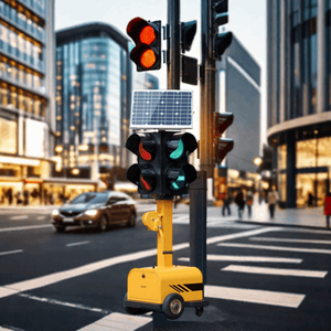 Màu Đỏ màu xanh lá cây di động đèn giao thông bán 100mm 200mm 300mm Di chuyển dẫn tín hiệu giao thông Đèn năng lượng mặt trời di động giao thông ánh sáng - Product Image 1