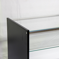 Vente flash HIKUYA KY516 Vitrine à vision complète en verre trempé avec cadre en MDF, couleur personnalisable pour les magasins de détail et les musées