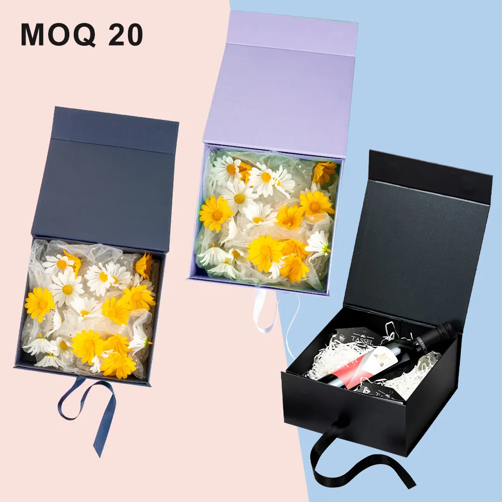 Custom Personalized Florist Gift Packing Box Kartonnen Geschenkdoos Flower Box MOQ 1 Pcs