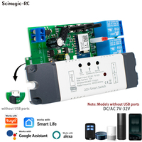 Module de relais intelligent Wi-Fi AC/DC 7-32V à 2 canaux, télécommande sans fil pour l'automatisation, compatible Alexa, expédition immédiate