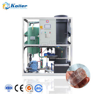 Máquinas de hielo de tubo sólido de 1 tonelada Modelo de corte de sierra Máquina de hielo industrial para bar - Product Image 1