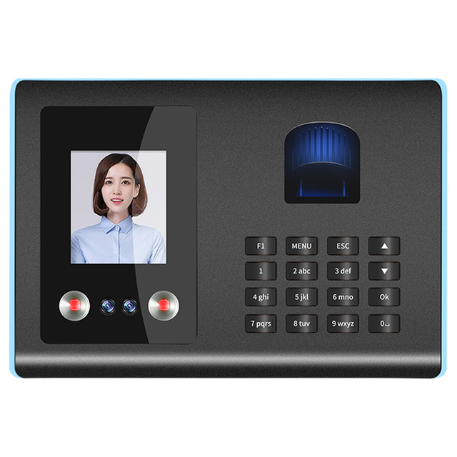 USB Time Attendance Face and Fingerprint Recognition No Software Needed Excel Format-for Time Recording