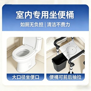 Elderly commode chair, foldable <b>portable</b> shower chair, commode <b>stool</b> - Product Image 4