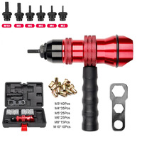 Pistola Manual para Tuercas M3 M4 M5 M6 M8 M10, Cabezal de Conversión de Aleación de Aluminio, Grado Industrial, Taladro para Remaches, 26V, Trabajo en Madera, OEM ODM
