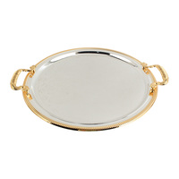 Plateaux de service en métal, vente en gros, rangement personnalisé, plateau de forme créative, ensemble de plateaux en métal de luxe