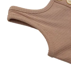 Unisex Sommer Baby Strampler-Set kundenspezifischer Druck Designs Pullover Verschluss 2-teilig schöne Mädchen Schulterband Oberteile Rüschenshorts