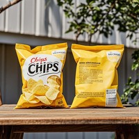 Imprimé personnalisé 40g 50g 60g sac en plastique laminé de qualité alimentaire pochettes pour oreillers sacs en mylar pour croustilles pop-corn et collations soufflées