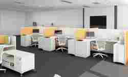 L 모양 4-10 명 모듈 식 현대 작업 스테이션 책상 사무실 가구 - Product Image 4