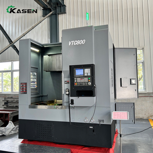 Torno vertical CNC de servicio pesado <span class=keywords><strong>VTC800</strong></span>, centro de torneado vertical para metal con torreta motorizada de 12 estaciones, torno CNC VTC850 - Product Image 2