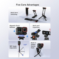 Support de trépied à dégagement rapide magnétique pour Ace Pro2 X5, clip de sac à dos en alliage d'aluminium, accessoire pour caméra de vlog